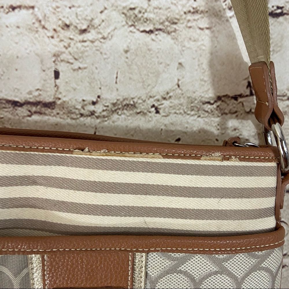 Nine West shoulder adjustable tan mini bag - Picture 4 of 7